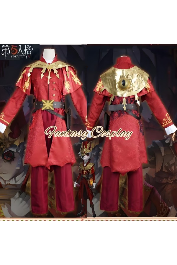 Identity V  Postman The Embrace Halloween Red Cosplay Costume